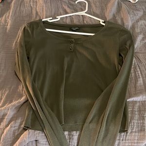 Green long sleeve wild fable blouse